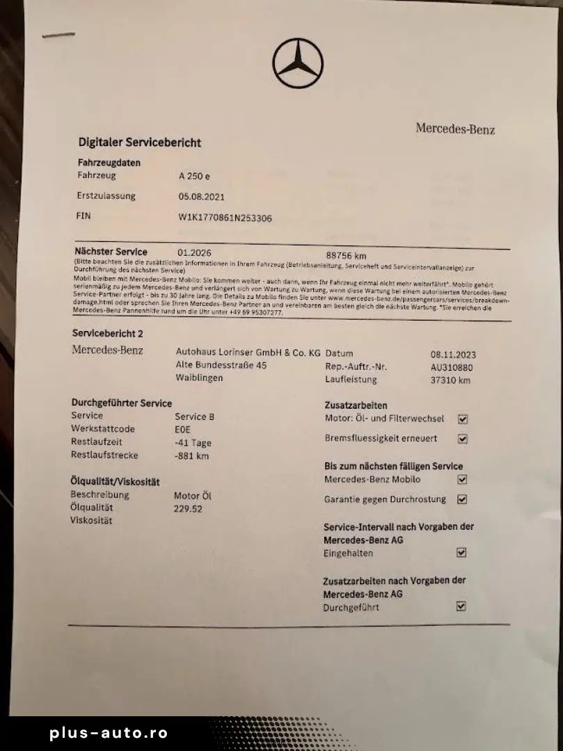 MERCEDES-BENZ A 250 A A 250 e