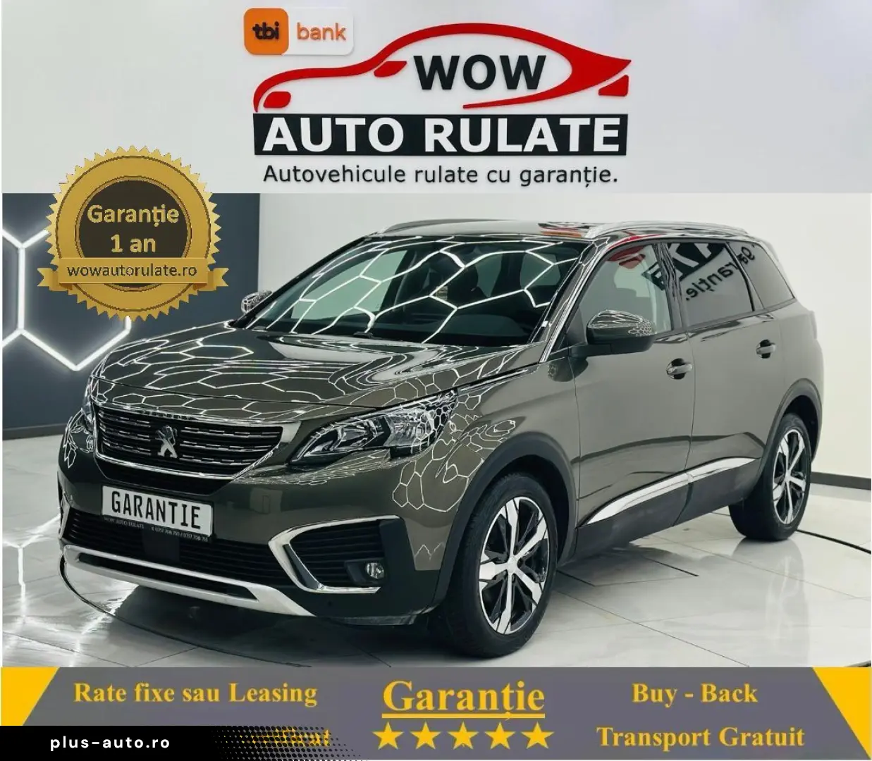 PEUGEOT 5008 2017 1.2i E6 7 Locuri Garantie 12 Luni Rate Ava