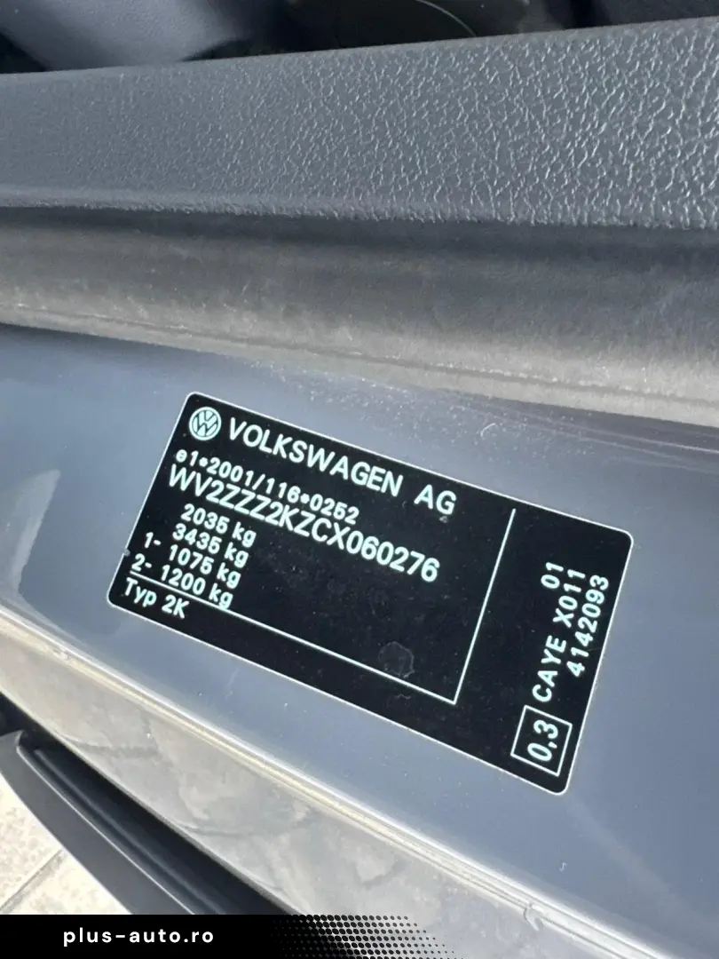 VOLKSWAGEN CADDY MIXT   FAB 10.2011   1.6 DIESEL 75CP