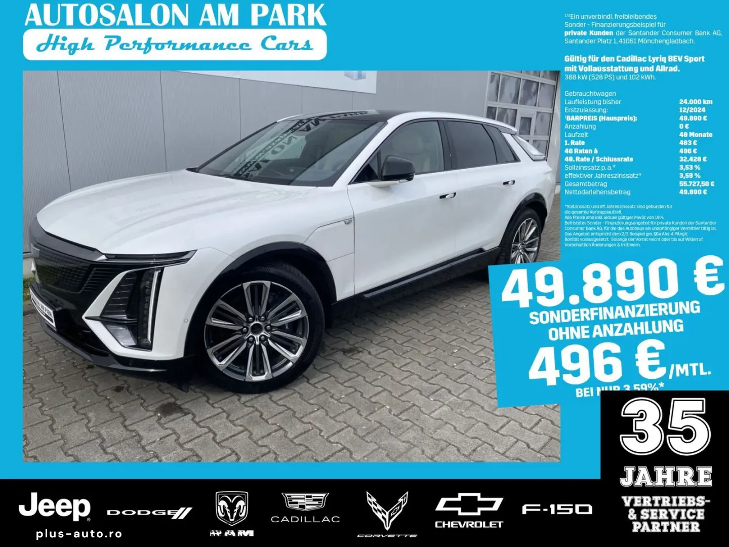 CADILLAC LYRIQ Sport 600e AWD Vollaust.  496 EUR mtl.