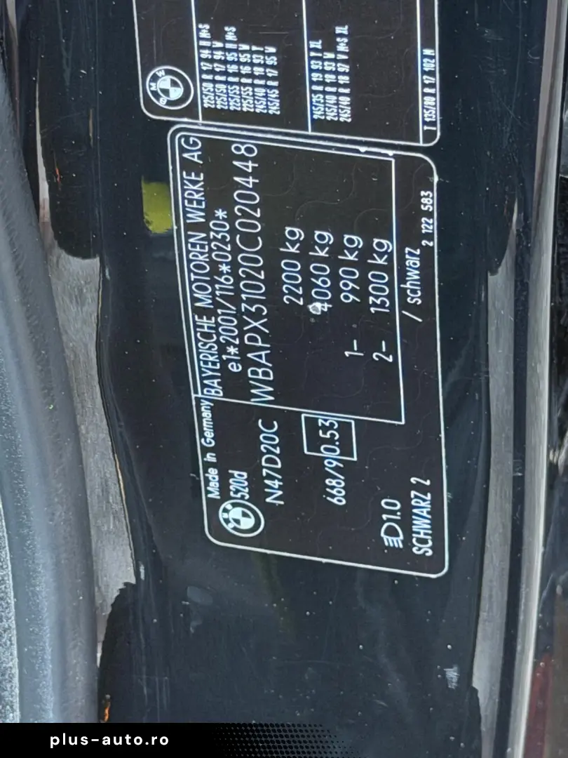 BMW 520 Diesel 2.0 2009 Manuala