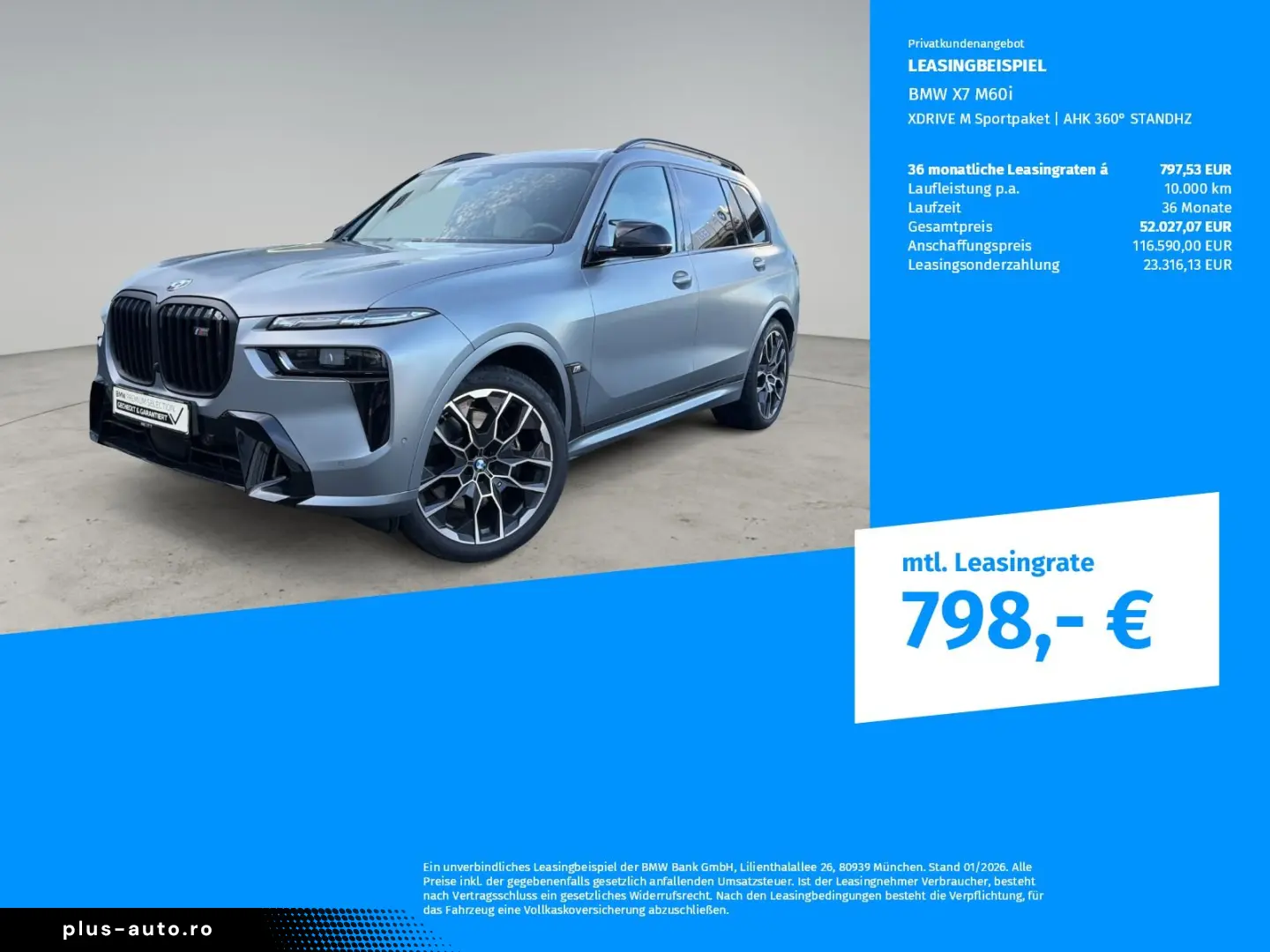 BMW X7 M60i XDRIVE M Sportpaket   AHK 360  STANDHZ