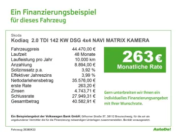 SKODA Kodiaq  2.0 TDI 142 KW DSG 4x4 NAVI MATRIX
