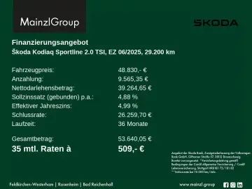 SKODA Kodiaq 2.0 TSI 4x4 DSG Sportline 7-S. Pano Stdhz