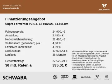 CUPRA Formentor VZ 1.4 e-Hybrid DSG ACC AHK PANO