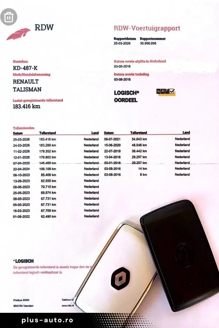 Renault Talisman 1.5 dCi 110 CP Euro 6   Garantie   Rate