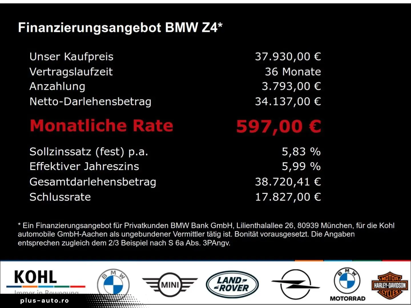 BMW Z4 sDrive 30 i M Sport Sitzheizung HiFi-Lautspre