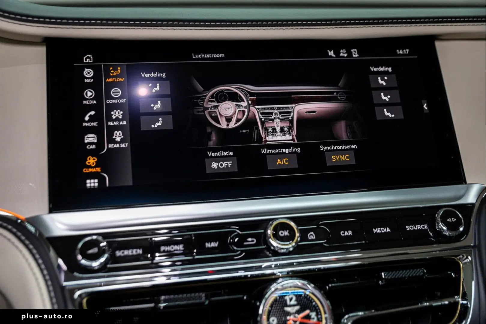 BENTLEY Flying Spur V8 Azure  Piano Linen Veneer Rotatin