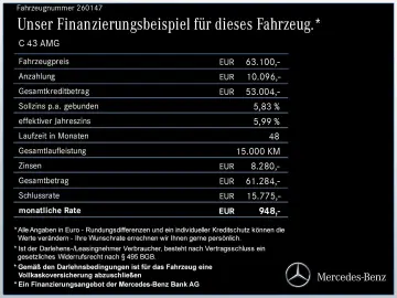MERCEDES-BENZ Mercedes-AMG C 43 4M  PERFORMANCE STANDHEIZUNG