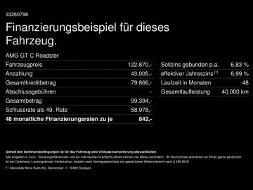 MERCEDES-BENZ AMG GT C Night Perf.-Abgasanlage Burmester LED