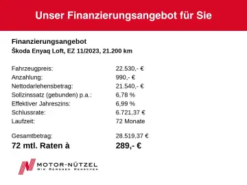 SKODA Enyaq iV 50 LOFT LED NAV APP RFK PDC GRA DAB 19
