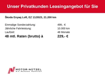 SKODA Enyaq iV 50 LOFT LED NAV APP RFK PDC GRA DAB 19