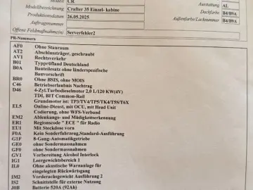 VW Crafter 35 lang Automatik Navi Kamara Garantie
