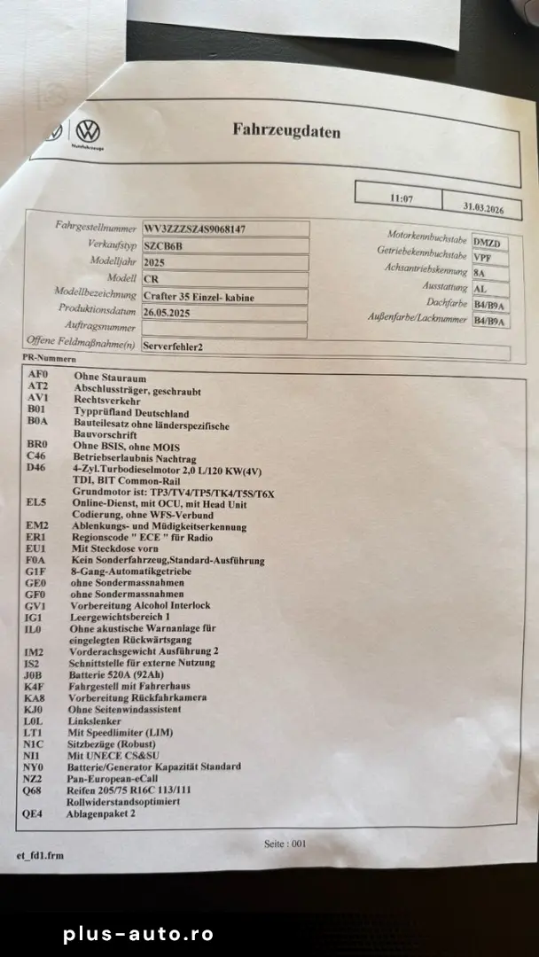 VW Crafter 35 lang Automatik Navi Kamara Garantie