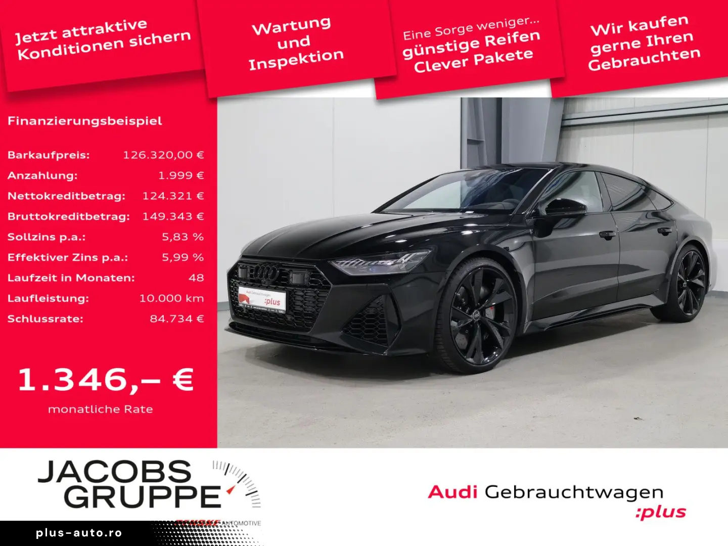 AUDI RS7 Sportback Keramik Pano B&O Panorama 305km h