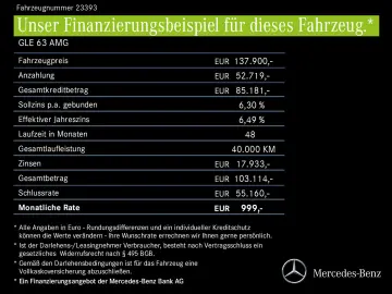 MERCEDES-BENZ GLE 63 AMG S 4M  Night Carbon Kreuzspeiche AHK