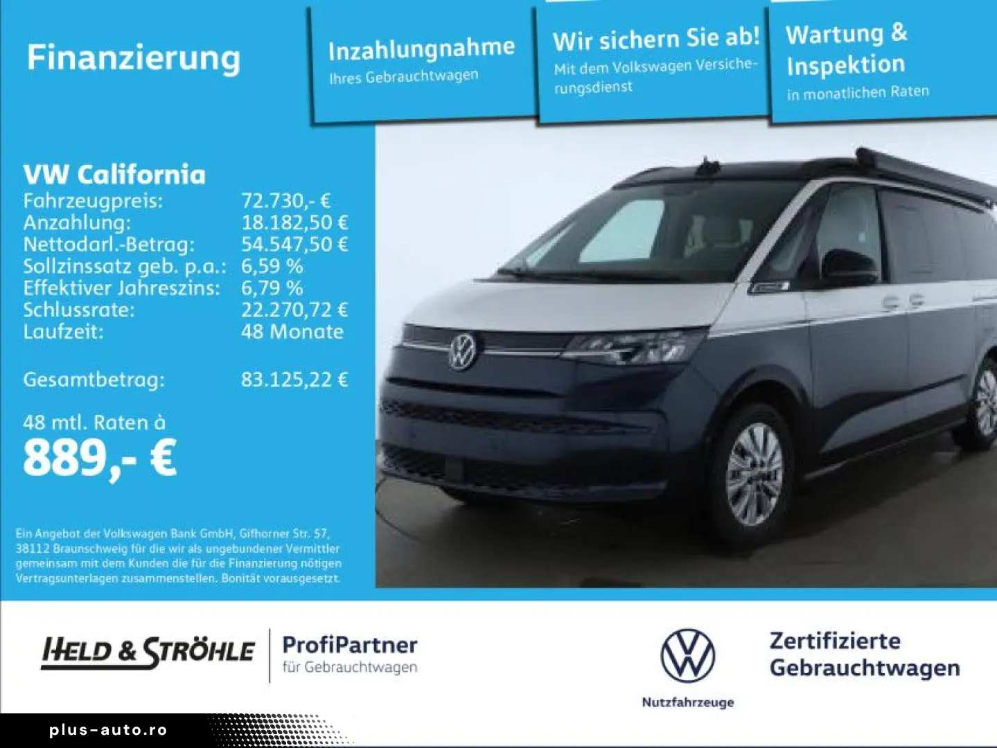 VW T7 California Ocean Hybrid 4M AHK NP 121.969 EUR