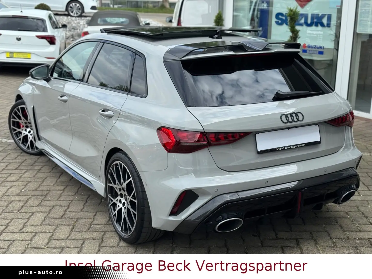 AUDI RS3 Akrapovic Keramik Schale Pano Kreide Carbon