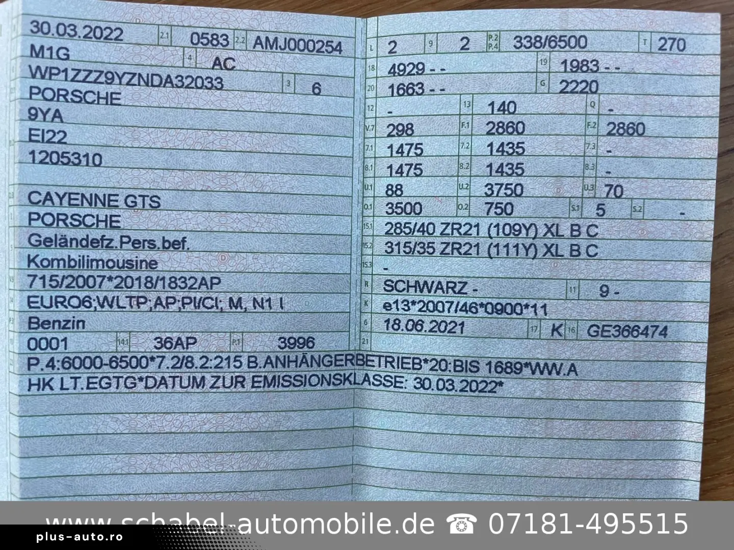 PORSCHE Cayenne GTS 4.0 V8 1.Hd Topzust Unffr Appr. 4 27