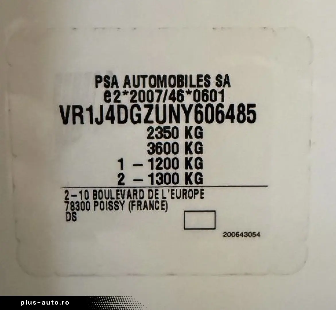 DS Automobiles DS 7 Crossback 1.6 PHeV FWD 225 EAT8 PERFORMA