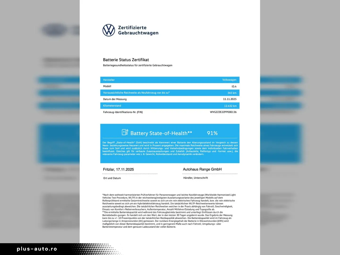 VW ID.4 Pure Performance 125 kW (52 kWh)