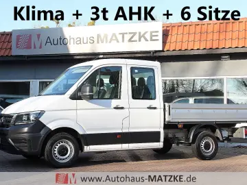 VW Crafter35 2.0TDI Doka Pritsche AHK Klima Tempom.