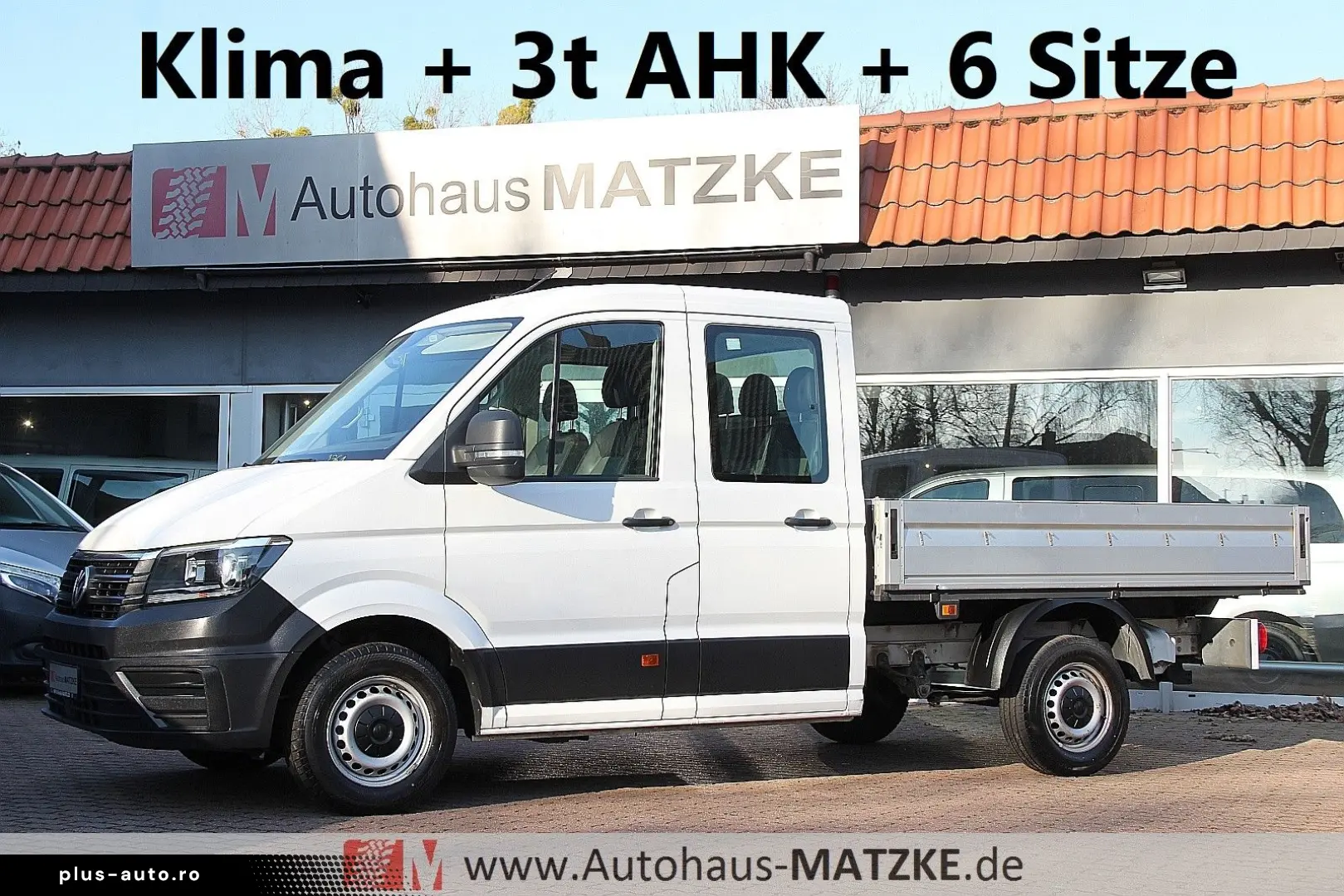 VW Crafter35 2.0TDI Doka Pritsche AHK Klima Tempom.