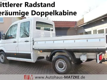 VW Crafter35 2.0TDI Doka Pritsche AHK Klima Tempom.