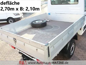 VW Crafter35 2.0TDI Doka Pritsche AHK Klima Tempom.