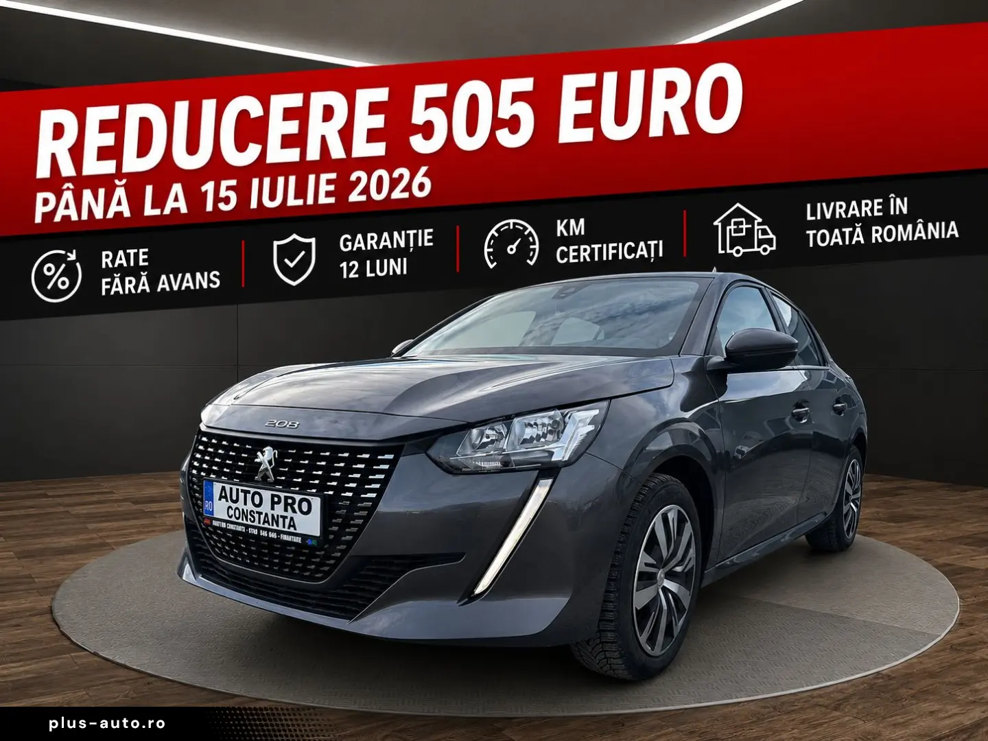 Peugeot 208 - Garantie! Km. certificati! Rate fara avans!