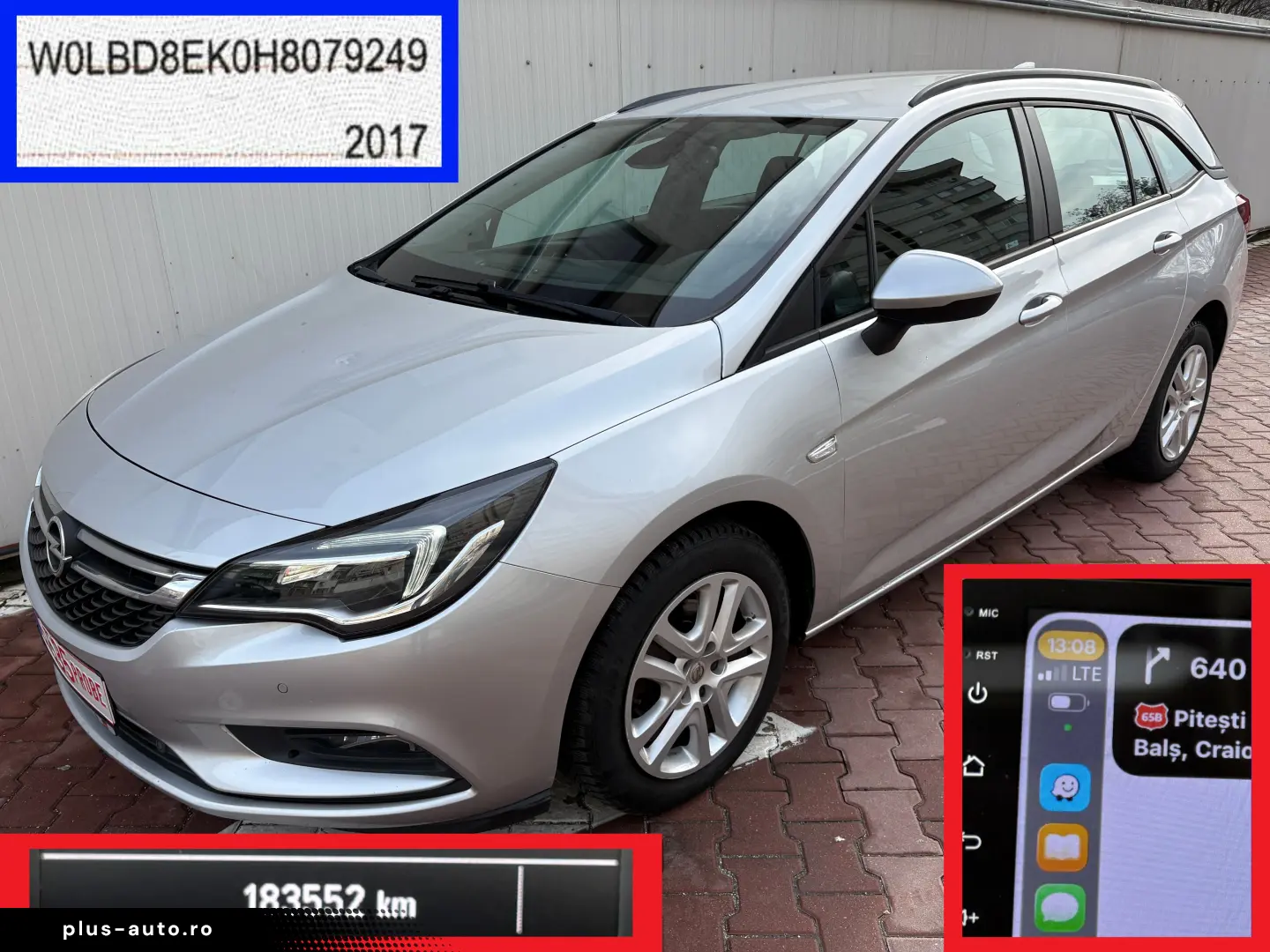 140CP! Astra K Facelift NAV9” CarPlay LED Xenon CarVertical