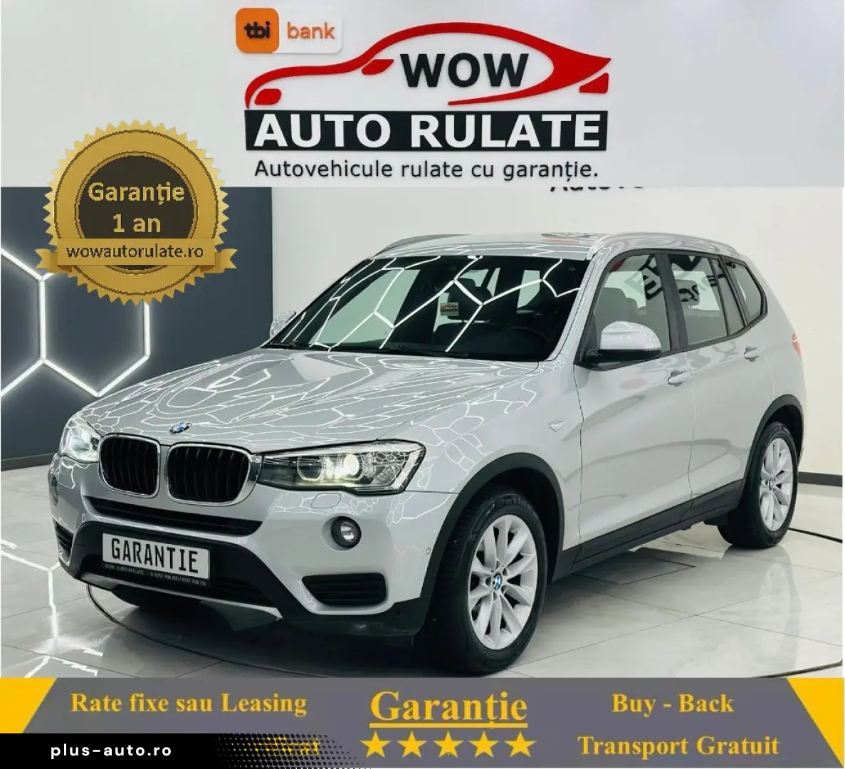BMW X3 2014 2.0D E6 4x4 Garantie 12Luni Rate Avans 0 Doar Cu