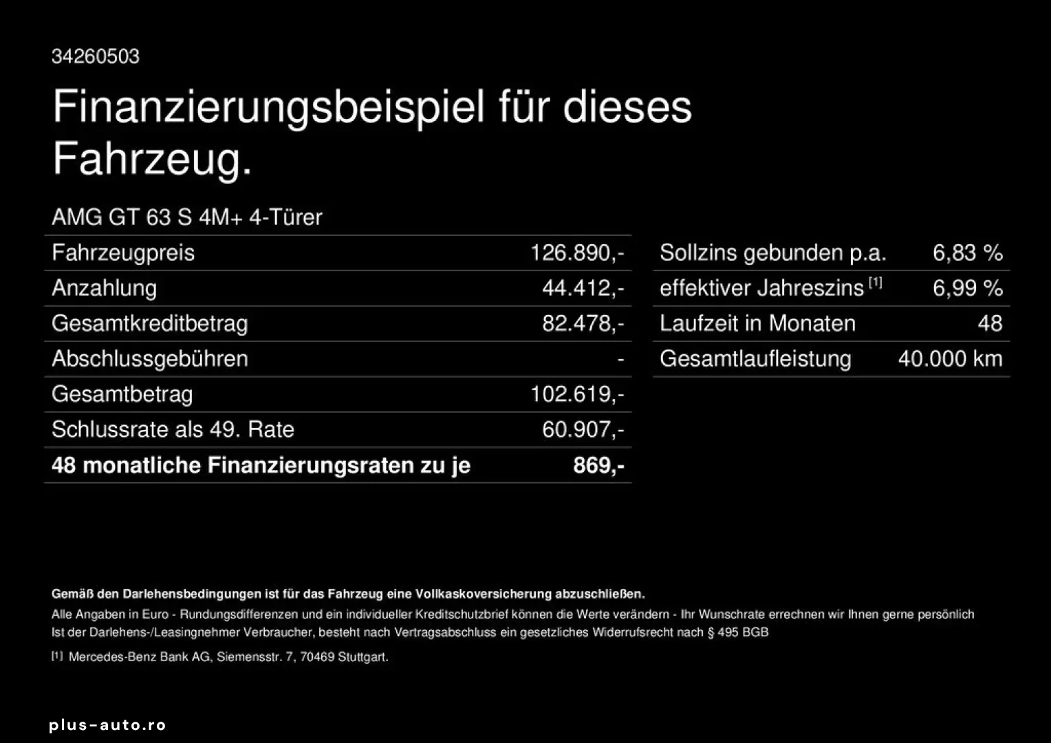 MERCEDES-BENZ AMG GT 63 S 4M  Perf.-Abgas Burmester HUD 360