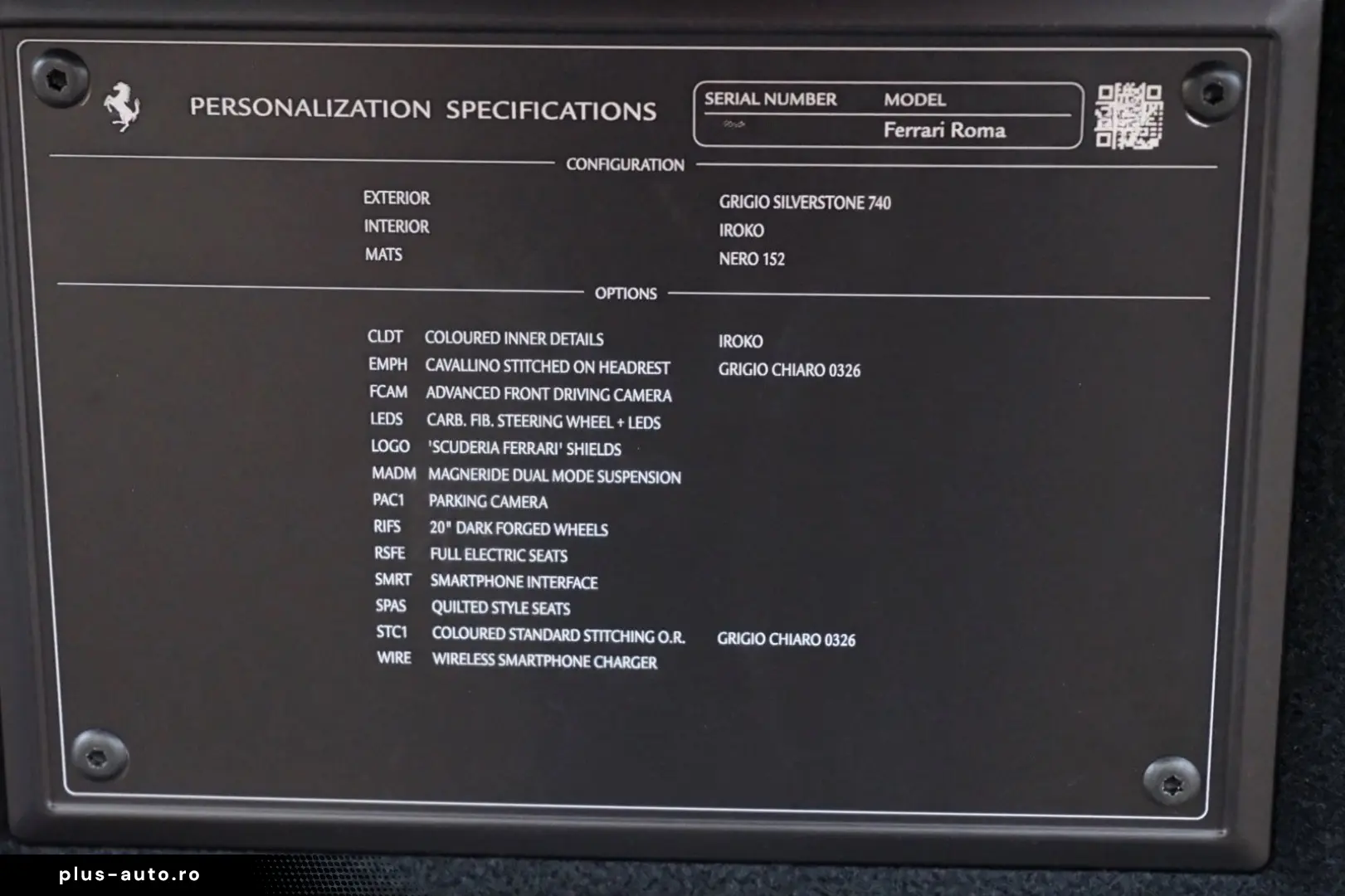 FERRARI Roma Magneride Carbon Cam QuiltedStyle 20  TOP
