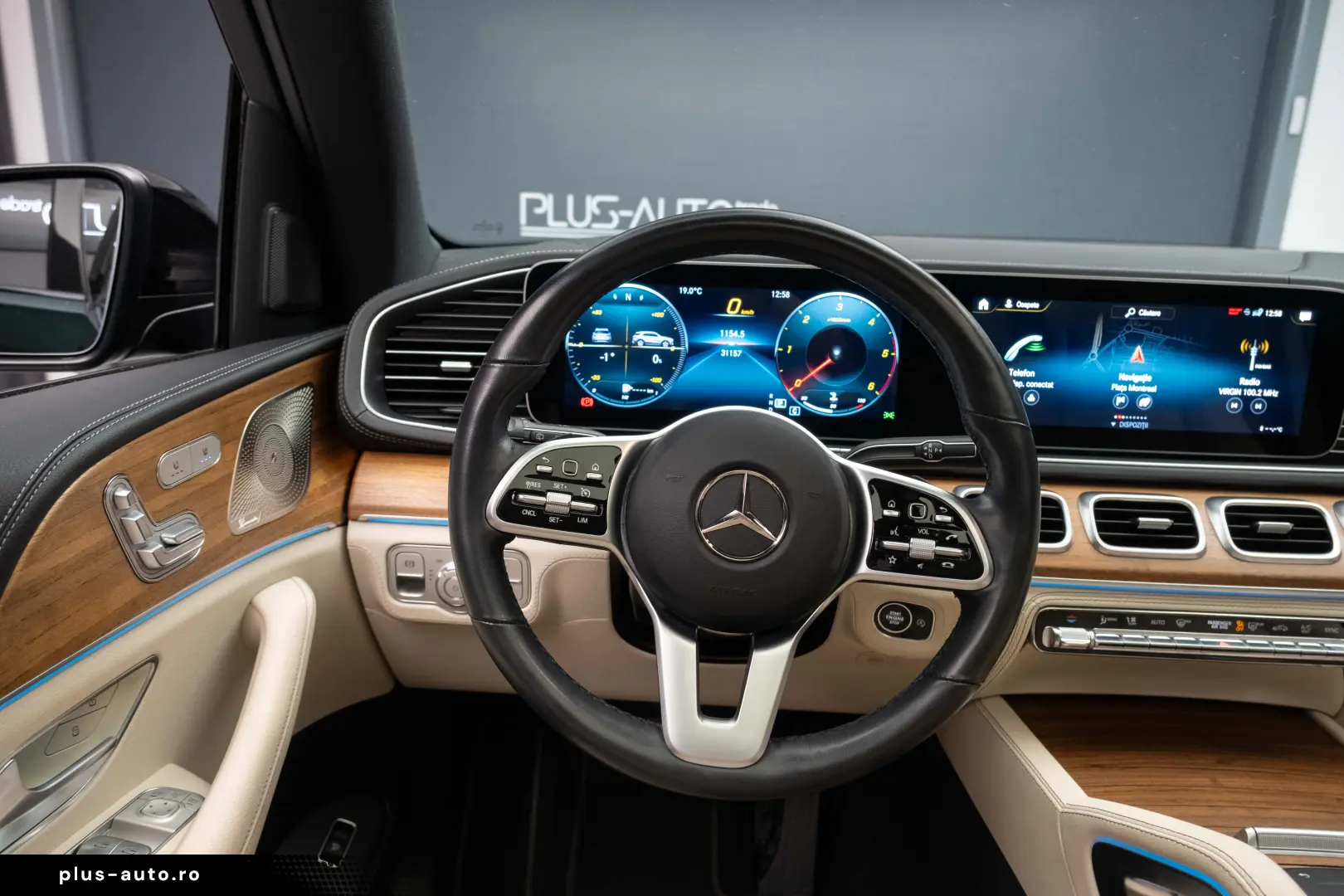 MERCEDES BENZ GLE 400D 4M AMG pano piele bej