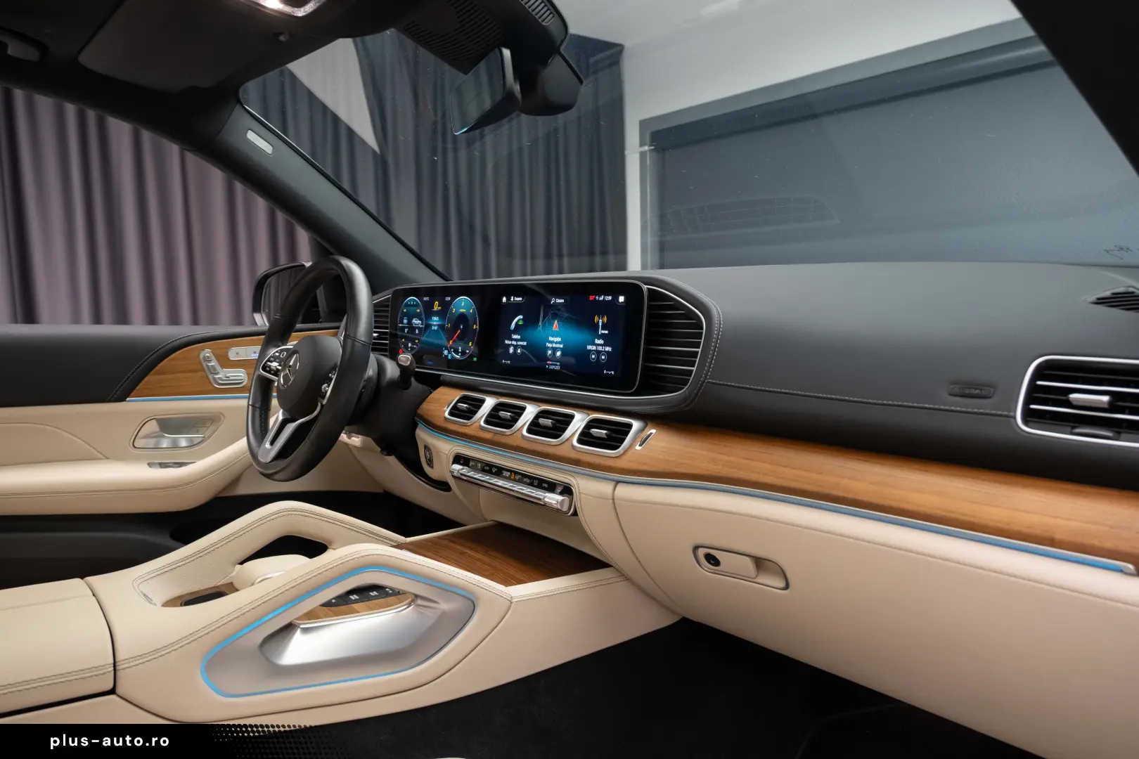 MERCEDES BENZ GLE 400D 4M AMG pano piele bej