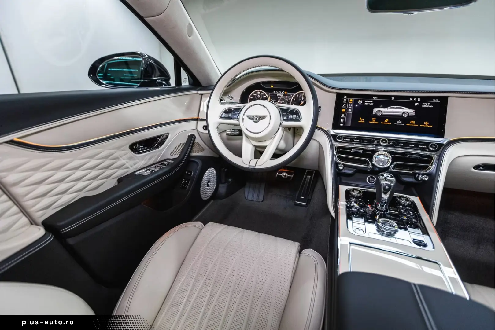 Bentley Flying Spur V8 Azure  Piano Linen Veneer Rotatin
