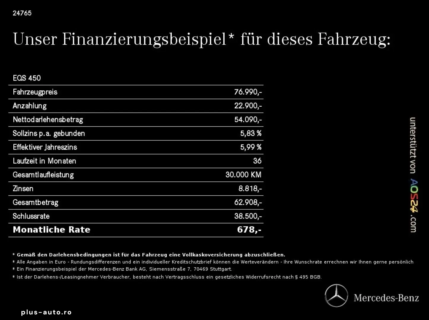 MERCEDES-BENZ EQS 450   AMG Airmatic PANO-SHD MEMORY&hellip;