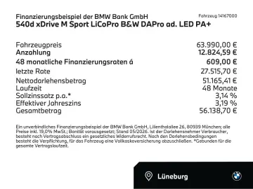 BMW 540d xDrive M Sport LiCoPro B&W DAPro ad. LED