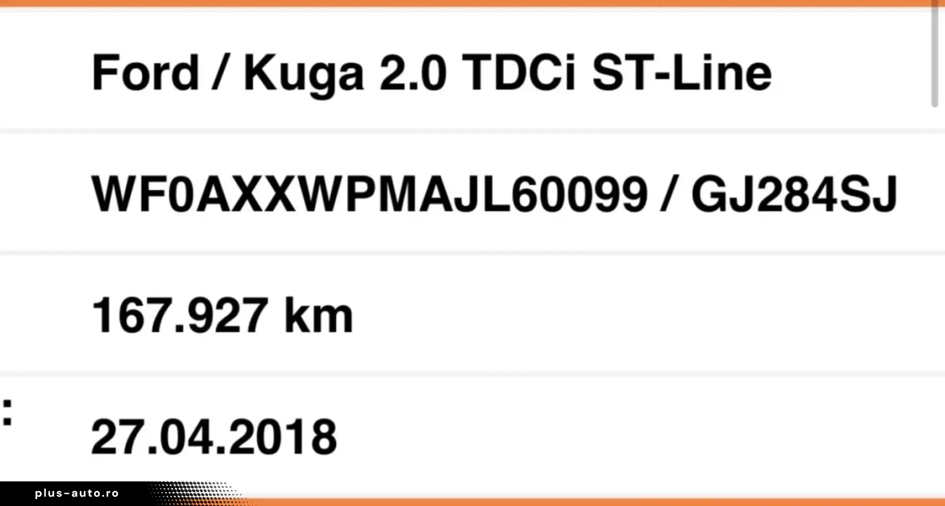 FORD KUGA II ST-Line  2018