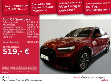 AUDI Q5 Sportback 45 TFSI QUA MATRIX AHK B&O RFK SHZ
