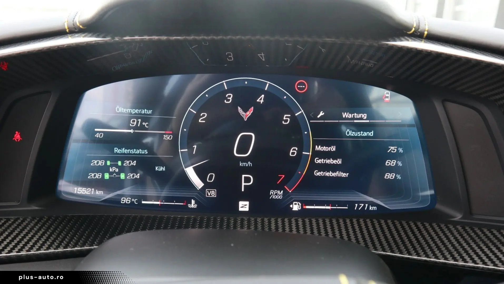 CORVETTE C8 6.2L V8 Stingray 3LT Coupe Targa