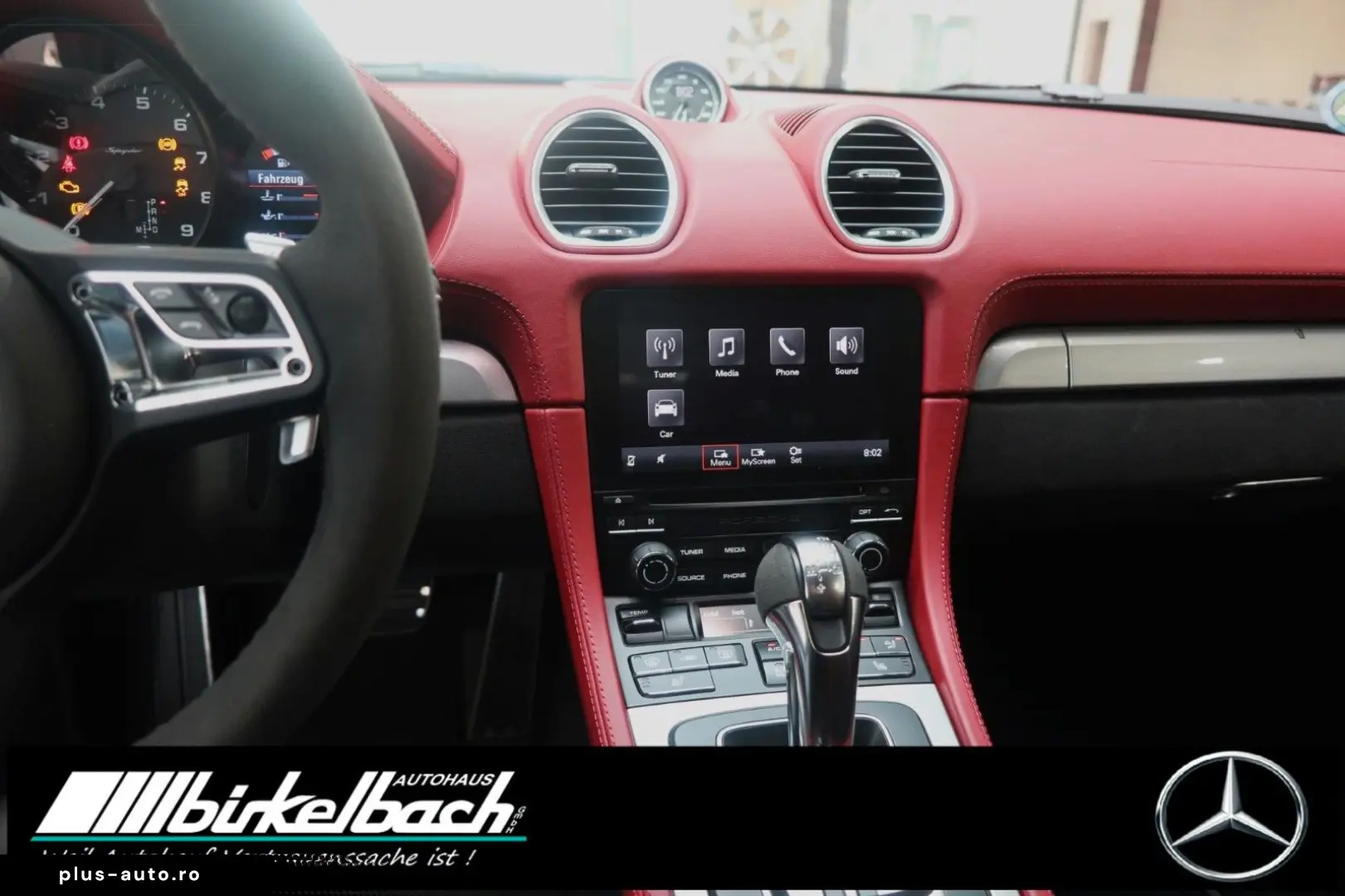 PORSCHE 718 Boxster Spyder GT silber Bose 3500KM 1.Hd