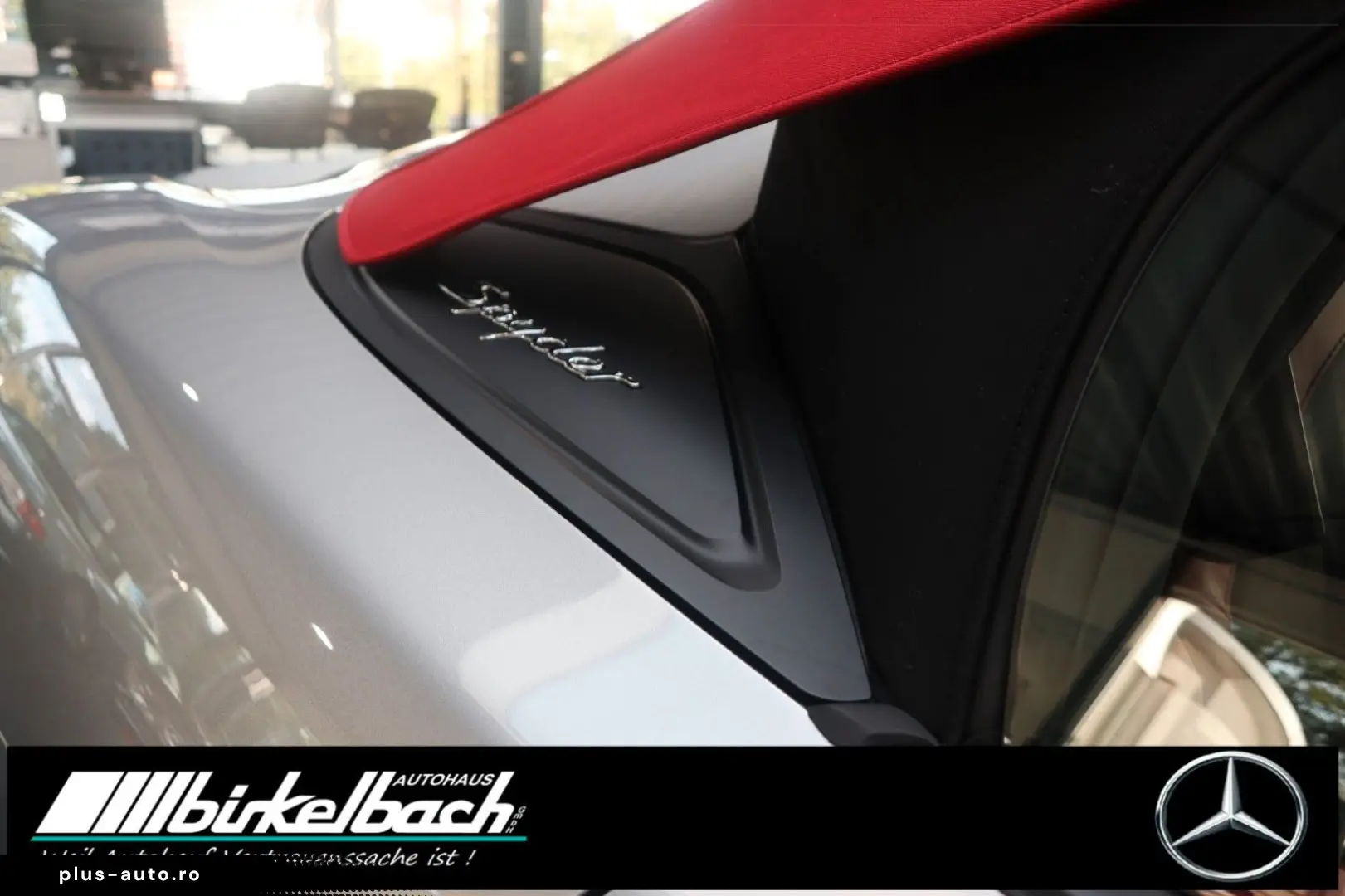 PORSCHE 718 Boxster Spyder GT silber Bose 3500KM 1.Hd