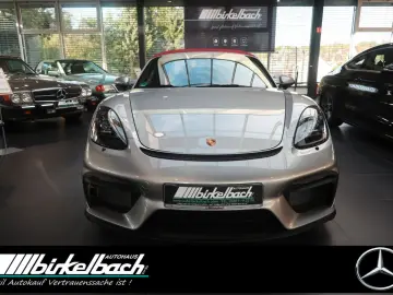PORSCHE 718 Boxster Spyder GT silber Bose 3500KM 1.Hd
