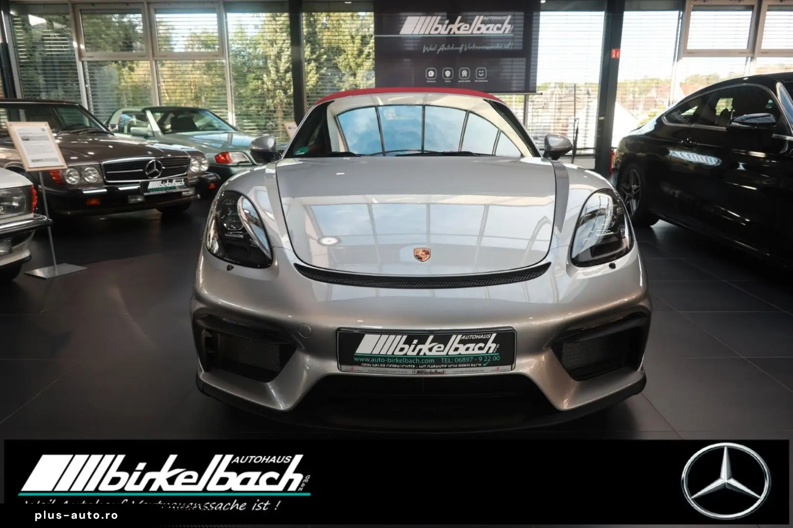 PORSCHE 718 Boxster Spyder GT silber Bose 3500KM 1.Hd