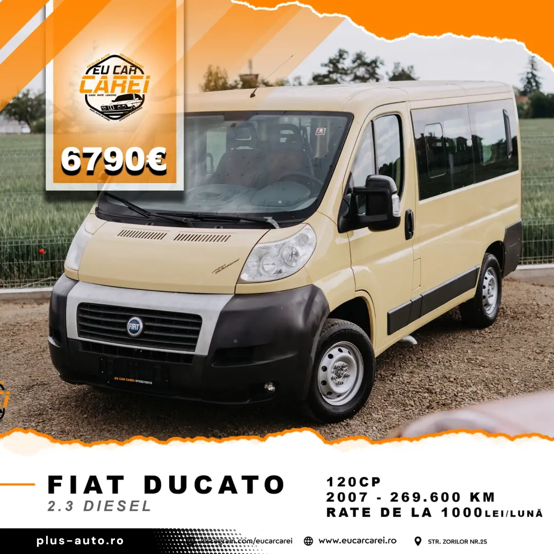 FIAT DUCATO 2.3 DIESEL  8 1 PERSOANE