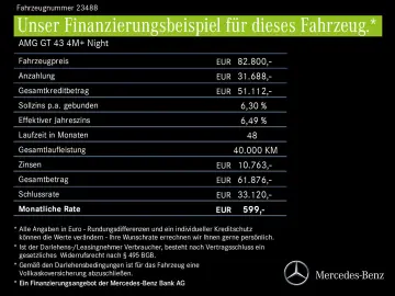MERCEDES-BENZ AMG GT 43 4M  Night Burmester Sitzklim…