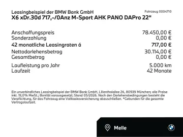 BMW X6 xDr.30d 717 - 0Anz M-Sport AHK PANO DAPro 22
