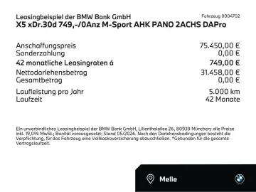 BMW X5 xDr.30d 749 - 0Anz M-Sport AHK PANO 2ACHS HUD